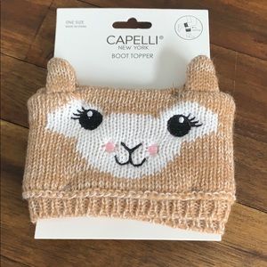 Llama boot topper🖤